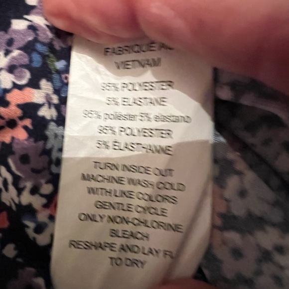 Michael Michael Kors Women’s XL Sleeveless Blue Floral Midi Dress EUC - Picture 6 of 6